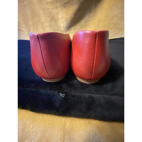Seychelles “Dreamer” Women's Pull On Flat Cherry Red Shoe Size 8 Leather Comfort - Picture 4 of 11